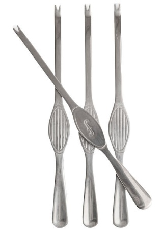 SIVAN SHELLFISH CUTLERY, 4-PCS SILVER default 