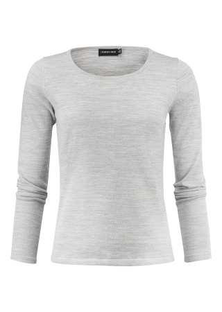 Dámský svetřík MERINO LIGHT GREY MELANGE Front