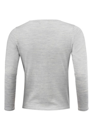 Dámský svetřík MERINO LIGHT GREY MELANGE Back