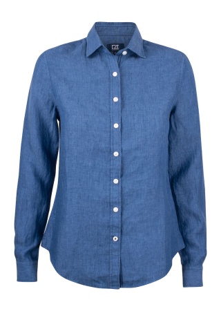 SUMMERLAND LINEN SHIRT WOMAN DREAM BLUE Front