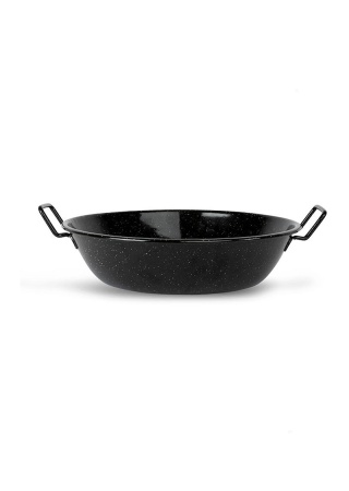 DORIS ENAMEL PAN MEDIUM, BLACK default 