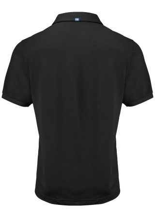 Polokošile VIRTUE ECO SOLID BLACK Back