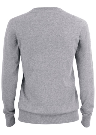 Pletený dámský svetr OAKVILLE CREWNECK GREY MELANGE Back