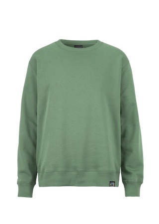 Unisex mikina KEY CREW NECK DUSTY GREEN Front