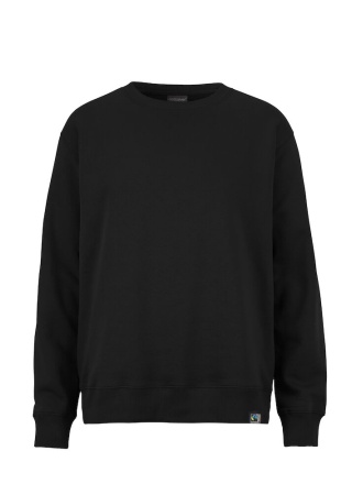 Unisex mikina KEY CREW NECK Černá Front