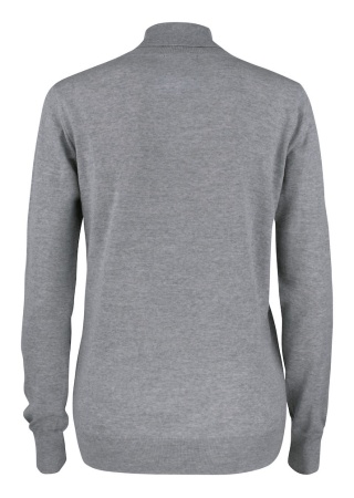 Pohodlný dámský svetr KENNEWICK ROLLERNECK GREY MELANGE Back