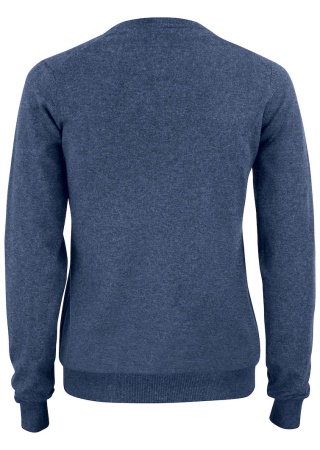 Dámský pletený svetr OAKVILLE V-NECK NAVY MELANGE Back