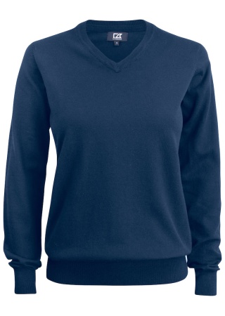 Dámský pletený svetr OAKVILLE V-NECK DARK NAVY Front