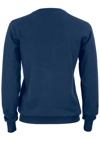 Dámský pletený svetr OAKVILLE V-NECK DARK NAVY Back