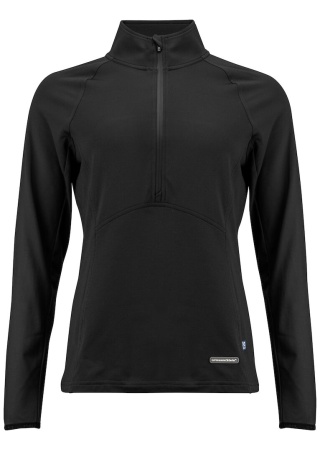 Dámská pohodlná mikina ADAPT HALFZIP BLACK Front