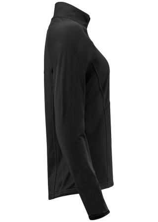 Dámská pohodlná mikina ADAPT HALFZIP BLACK Side