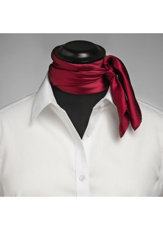 Hedvábný šátek SOLID SCARF WINE Side