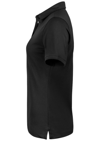 OCEANSIDE STRETCH POLO WOMAN BLACK Side