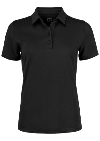 OCEANSIDE STRETCH POLO WOMAN BLACK Front