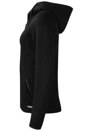 PEMBERTON HOOD FZ LADIES BLACK Side