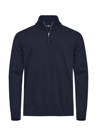 Funkční svetr OAKVILLE HALF ZIP NavyBlue Front