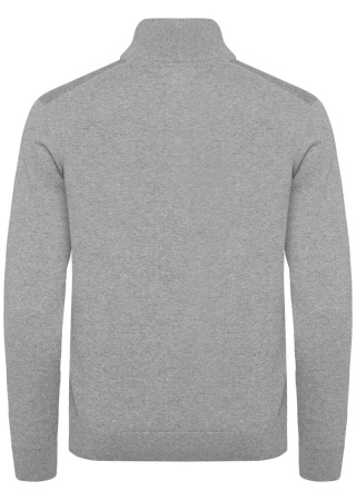 Funkční svetr OAKVILLE HALF ZIP GREY MELANGE Back