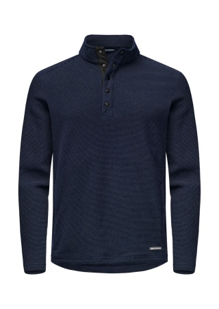 Pohodlná fleece košile HUNTS POINT DARK NAVY Front