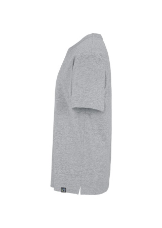 Oversized unisex tričko (GOTS) Šedá Melange Side