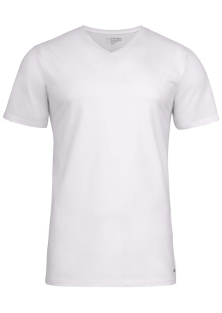 Pohodlné tričko MANZANITA V-NECK WHITE Front