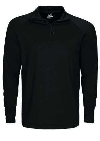 Mikina COOS BAY HALF ZIP BLACK Front