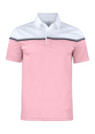 Polokošile SEABECK PINK/WHITE Front