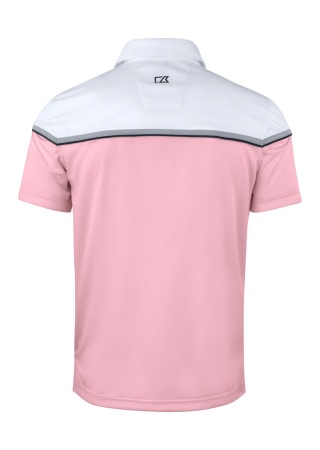 Polokošile SEABECK PINK/WHITE Back