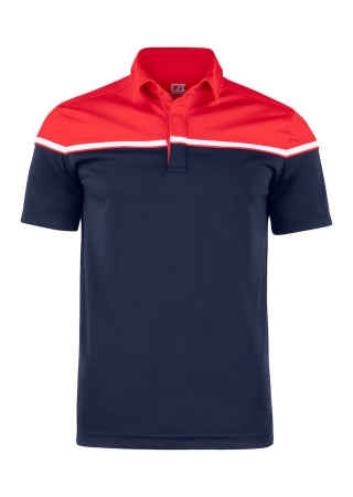 Polokošile SEABECK DARK NAVY/RED Front