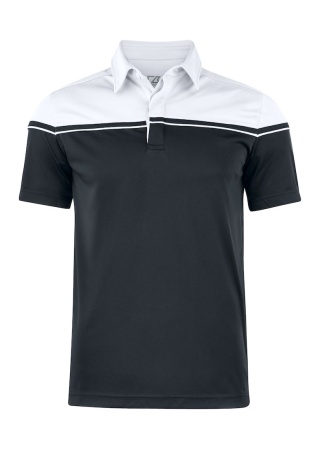 Polokošile SEABECK BLACK/WHITE Front