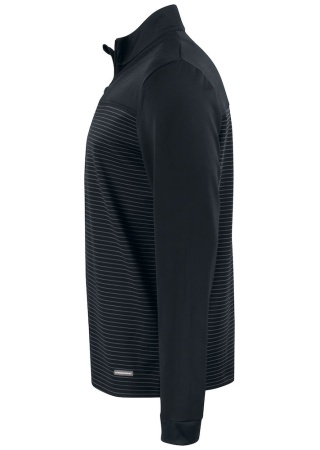 Mikina TRAVERSE HALF ZIP BLACK Side