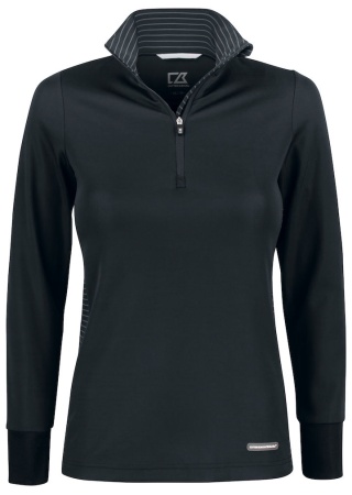 Dámská mikina TRAVERSE HALF ZIP BLACK Front