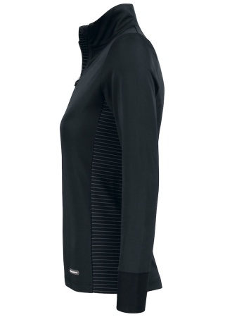 Dámská mikina TRAVERSE HALF ZIP BLACK Side