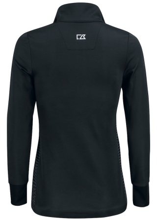 Dámská mikina TRAVERSE HALF ZIP BLACK Back