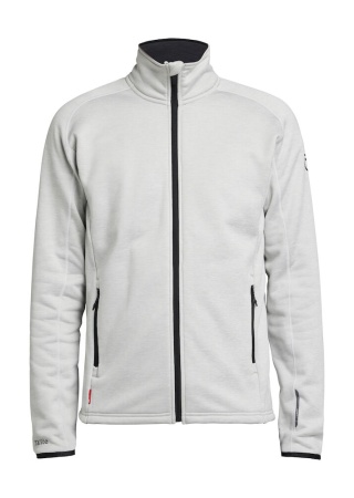 Mikina na zip TENSON TXLITE LIGHT GREY Front