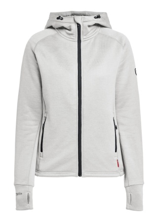 Dámská mikina na zip TENSON TXLITE LIGHT GREY Front