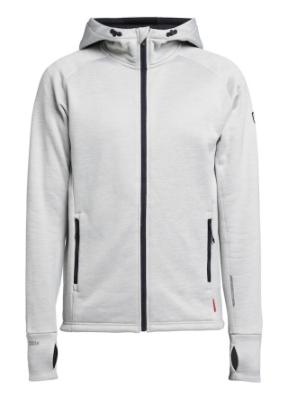 Mikina na zip TENSON TXLITE LIGHT GREY Front