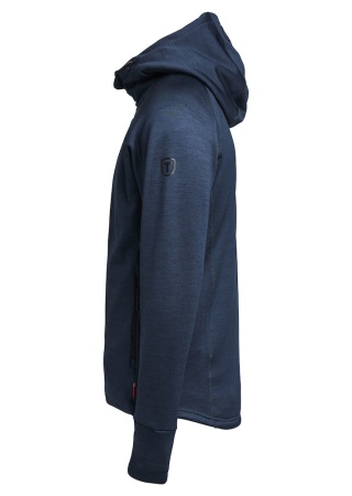 Mikina na zip TENSON TXLITE DARK BLUE Side