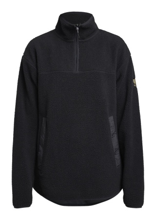 Dámská fleecová mikina YOKE HALF ZIP BLACK Front