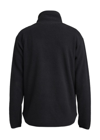 Fleecová mikina YOKE HALF ZIP BLACK Back