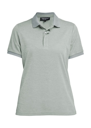 Dámské polo TXLITE melange GREY GREEN Front