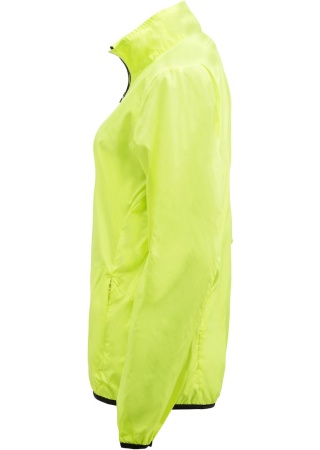 Dámská funkční bunda LA PUSH RAIN NEON YELLOW Side