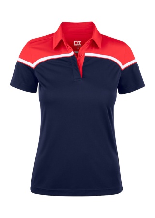 Dámská polokošile SEABECK DARK NAVY/RED Front