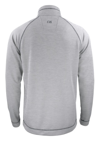 Svetr CHAMBERS HALF ZIP GREY MELANGE Back