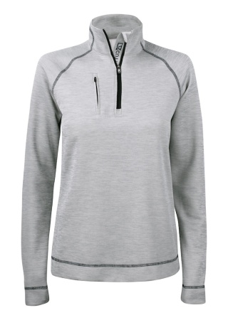 Dámský svetr CHAMBERS HALF ZIP GREY MELANGE Front