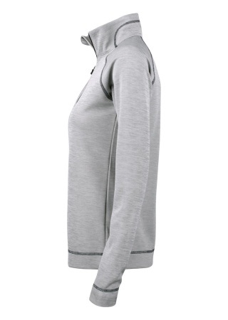 Dámský svetr CHAMBERS HALF ZIP GREY MELANGE Side