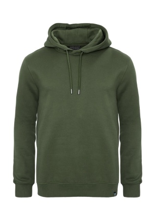 Mikina KEY HOOD (GOTS) DK GREEN Front