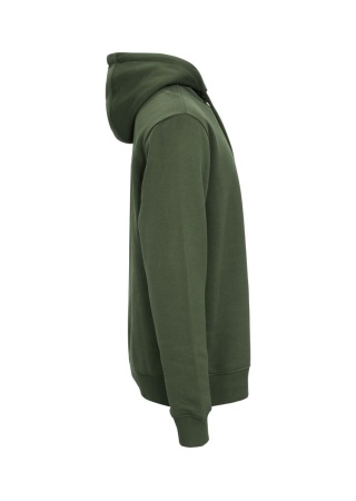 Mikina KEY HOOD (GOTS) DK GREEN Side