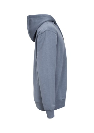 Mikina KEY HOOD (GOTS) DUSTY BLUE Side