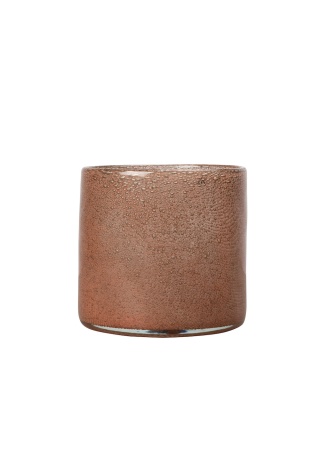 Vase/Candle holder Calore M, Rusty red BYON Front