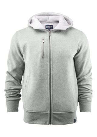 Mikina se zipem Harvest Parkwick GREY MELANGE Front